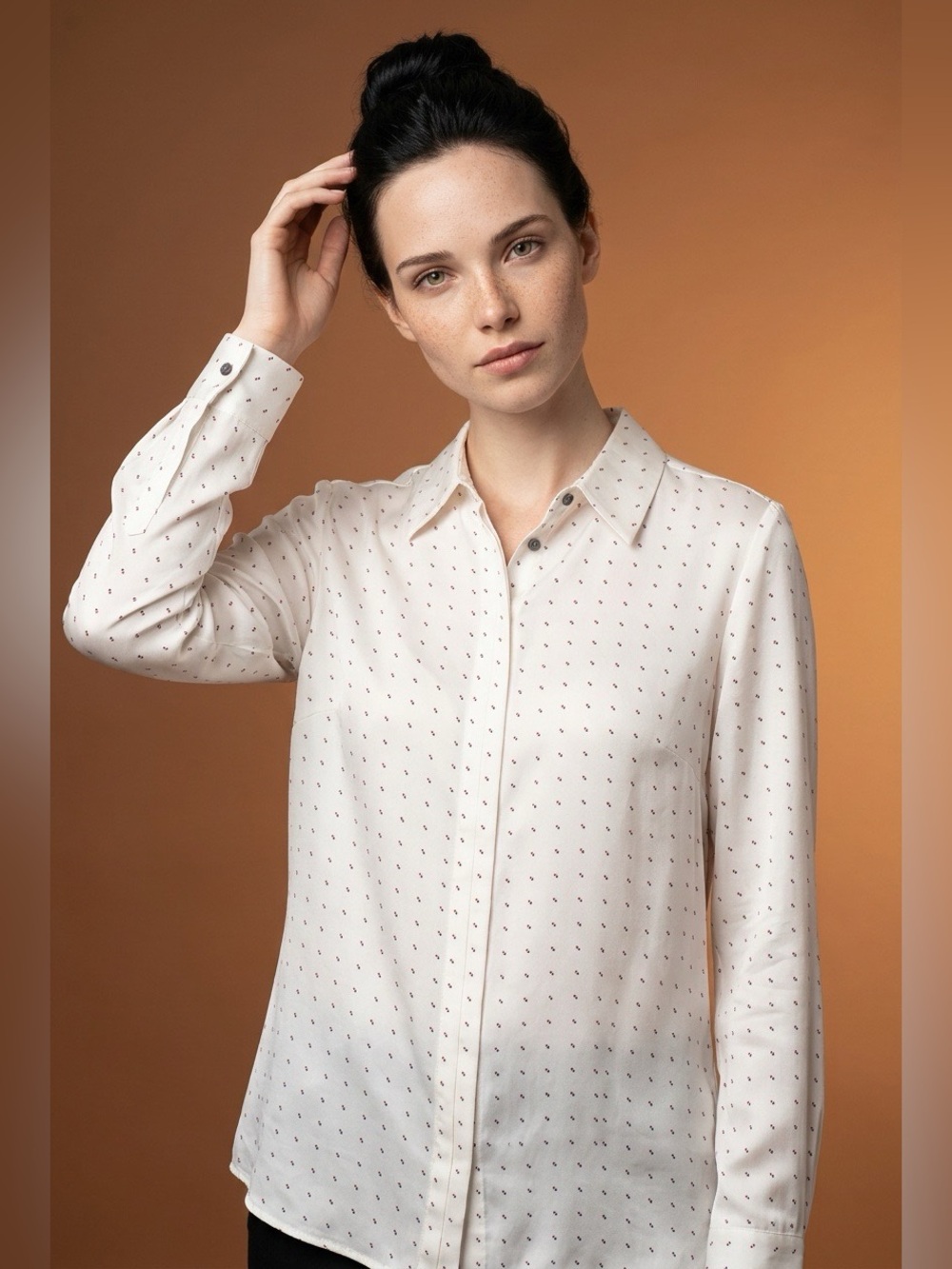 FRAME Silk Shirt, Size M